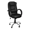Комп'ютерне офісне крісло з еко шкіри Malatec 8983 чорне