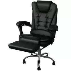 Комп'ютерне офісне крісло з еко шкіри Malatec 16224 чорне Комп'ютерне офісне крісло з еко шкіри Malatec 16224 чорне