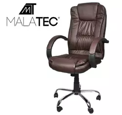 Офісне крісло еко шкіра Chrom Tilt MALATEC 8985
