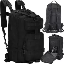 Тактичний військовий рюкзак для виживання 38 л чорний TRIZAND 8919