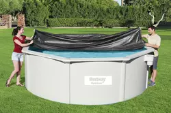 Bestway 58292 Захисне покриття-брезент для басейну ПВХ Ø 396 см Чорний Bestway 58292 Захисне покриття-брезент для басейну ПВХ Ø 396 см Чорний