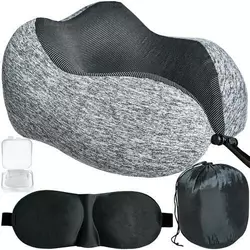 Набір для подорожей 3D подушка + маска для сну + беруші для вух Iso Trade