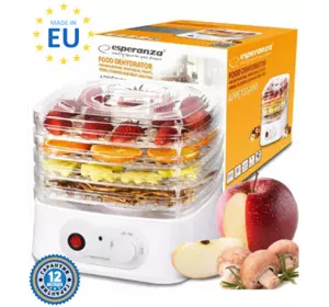 Сушарка для фруктів Esperanza EKD004 250W (4 секції) Електросушарка для фруктів та грибів
