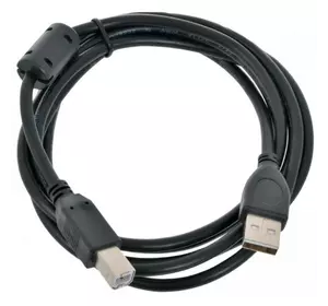 Кабель Atcom USB 2.0 AM/BM Ferite 1.8 м Black