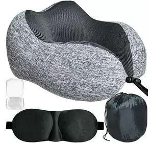 Набір для подорожей 3D подушка + маска для сну + беруші для вух Iso Trade